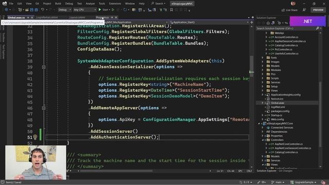 Using System.Web Adapters to Share Authentication in ASP.NET Upgrade Scenarios [12 of 18] Migrating