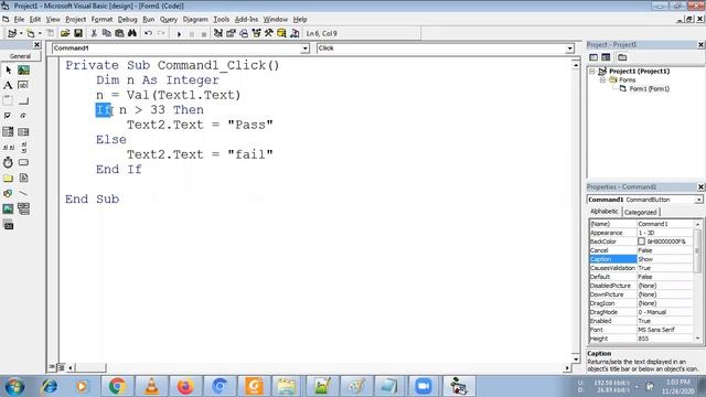 Control Statements | Branching Statements in Visual Basic 6.0 | If Else and Select Case Statements