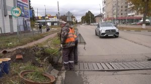 Ведется ремонт ливневой канализации