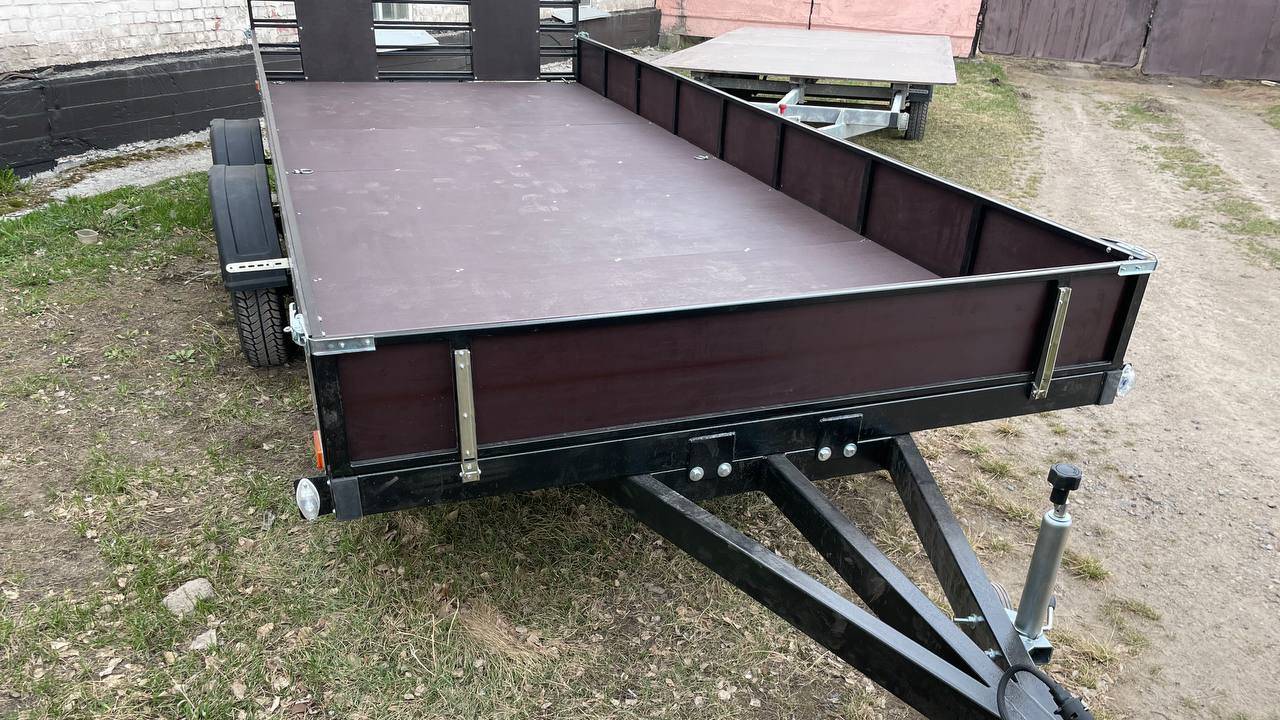 Прицеп 5,5х2,0 метра для двух квадроциклов. смотреть онлайн