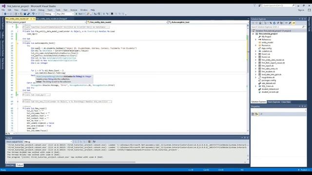 auto complete text with entity framework in vb.net | Code First Approach