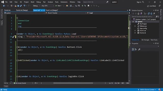 VB.Net Tutorial - Build Login and Registration form with MS Access