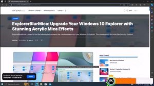How to Get the Acrylic Effect and Glass,Blur,Mica Effects on Windows using ExplorerBlurMica