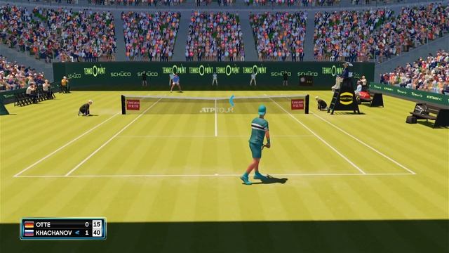 Oscar Otte       vs   karen Khanchanov    | 🏆 ⚽ Halle Open Quaterfinal     (06/17/2022) 🎮 AOtennis2