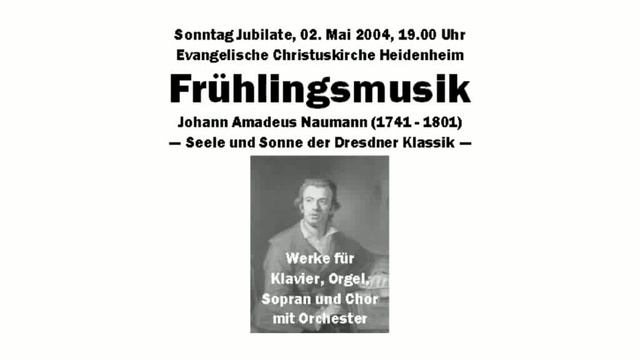 Johann Amadeus Naumann (1741 - 1801) — Cantate über Psalm 95 (94), II. Kommt – lasst ... [in C-Dur] смотреть онлайн