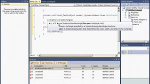 C# GDI+ Graphics Tutorial 1 Setup and Rectangles