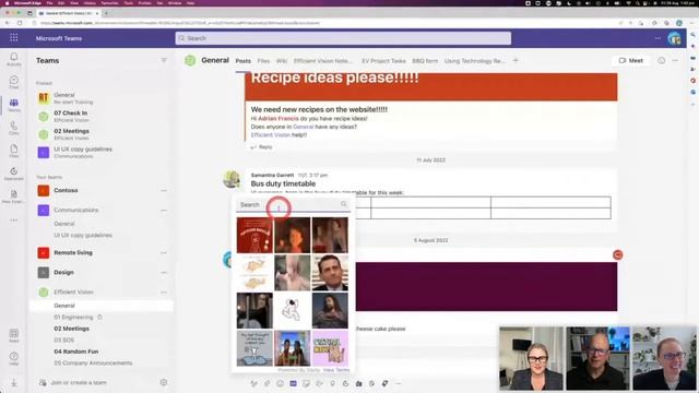 Adding GIFs to your message in Microsoft Teams