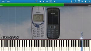 NOKIA SOUNDS IN SYNTHESIA - Piano Tutorial [Easy]