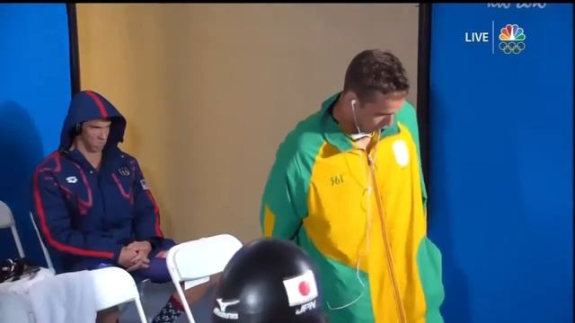 Rio 2016 Phelps Face vs Chad Le Clos Реакция Майкла Фелпса на Чада ле Кло смотреть онлайн