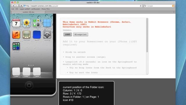 webkit OS for the iPhone 4 iOS5, a webkit based opencource framework for webapps
