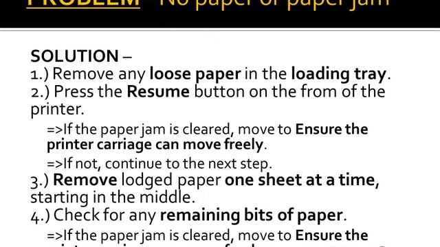 General Printer Problems With Their Solutions