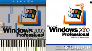 Windows startup and shutdown piano vs Real Windows startup and shutdown sound
