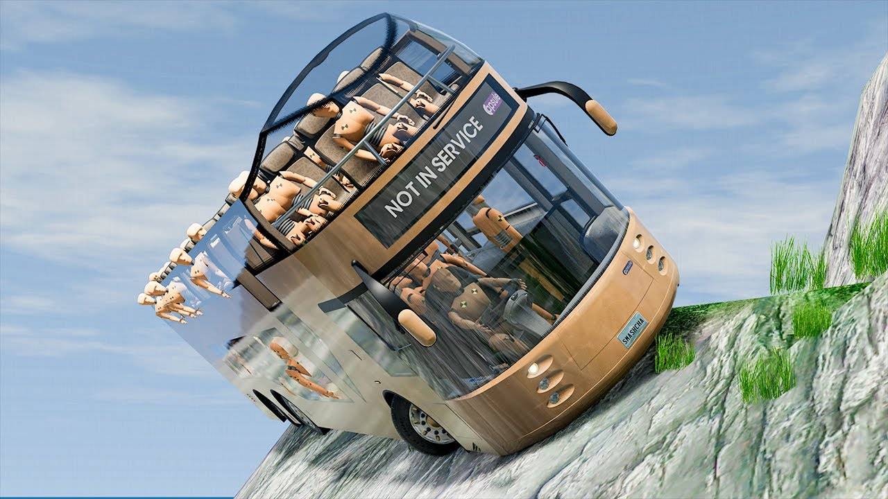 ТопАвтомобили против скалистых дорог - BeamNG DRIVE