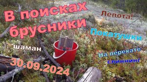 Покатушки за брусникой. 30.09.2024. На речке. Осенние лесные дороги.