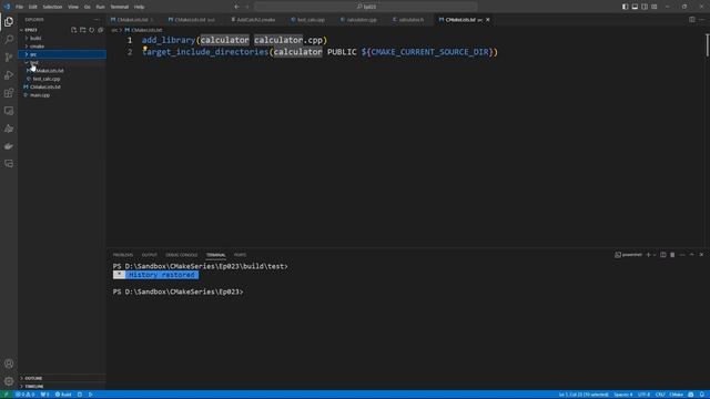 CMake-Episode 023: CMake - Testing with Catch2 | CMake Starts Here