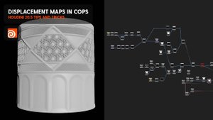 Displacement maps in cops|Houdini 20.5