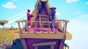 KICKBOXER vs EVERY UNITS From the Balcony 🥊🥊🥊 | Totally Accurate Battle Simulator TABS