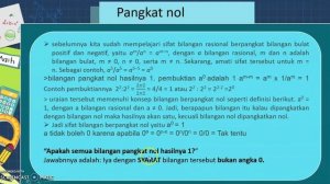 pangkat bulat negatif,pangkat nol,dan sifat-sifat pangkat positif