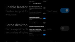 miui 12 - Enable Freeform windows