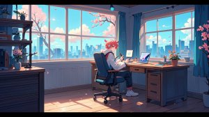 Позитивная музыка lofi для учёбы, работы и отдыха (1080p)