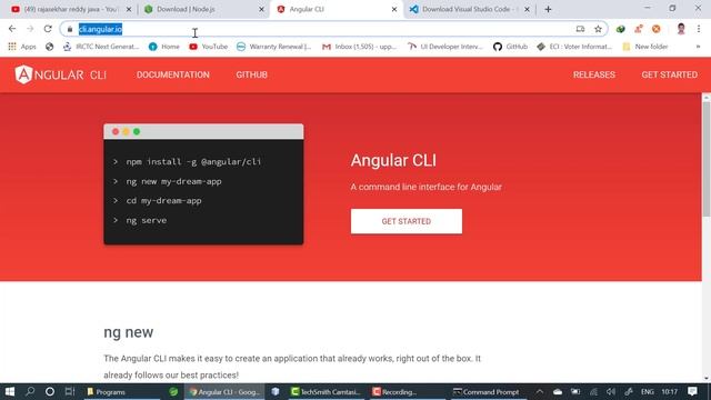 #1 How to Download and install  Angular? Angular 8 Tutorial | RAJASEKHAR REDDY