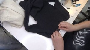 ремонт горловины вязаной кофты