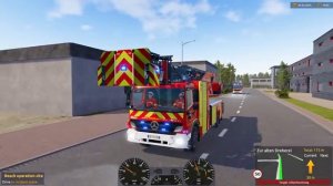 Emergency Call 112 - Marseille Ladder Truck on Duty! 4K