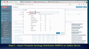 Zabbix - Monitor Synology NAS with SNMP v3 on Zabbix Server