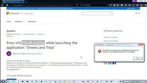 The program can't start, dll is missing from your computer