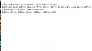 Tutorial #2: TFTP Server Menggunakan Tftpd64