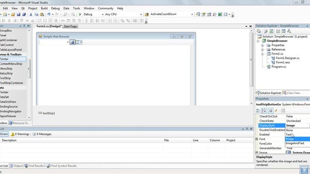 How to develop a simple web browser application in C#.NET|C#.NET Video Tutorials|Web Browser