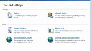 Windows Defender in Windows 7