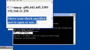 Port Scanning Through Nmap in Windows