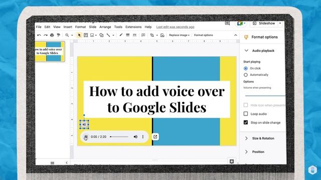 How to add voice over to Google Slides