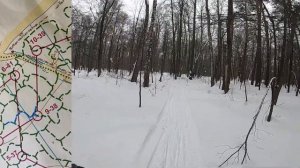 Лыжное ориентирование, чемпионат РТ, спринт (Headcam orienteering №68)