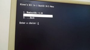 كيفية فحص الرامات باستخدام برنامج memtest86 الموجود باسطوانة Hiren's Boot 10.5