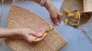 Будет крутая сумка из рафии