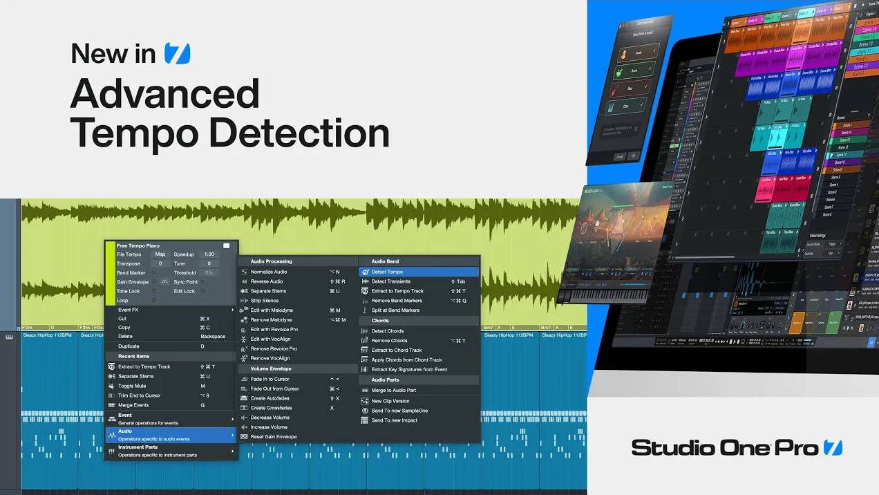 Studio One Pro 7: Advanced Tempo Detection