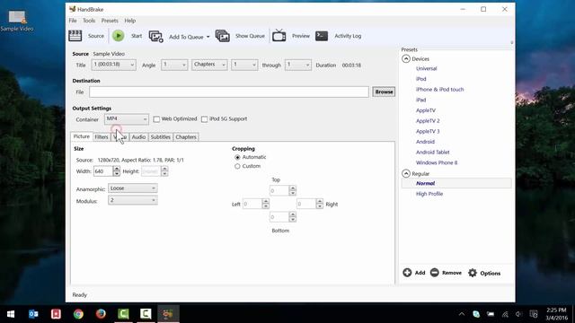 edTPA Transcoding with Handbrake for Windows