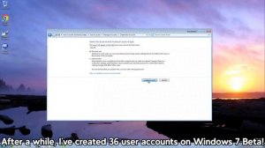 I Created 50 User Accounts on Windows 7 Build 7000!