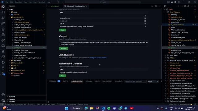 error 2147942402 0x80070002 while running Java in vscode