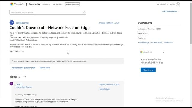 How To Fix Couldn't Download Network Issue Microsoft Edge Tutorial ...