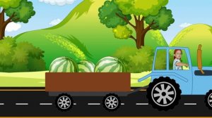 ФРУКТЫ - Синий трактор - Развивающая песенка для детей малышей