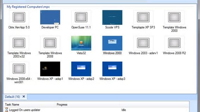 Hyper-V Virtual Machines Thumbnails View - SmartCode VNC Manager