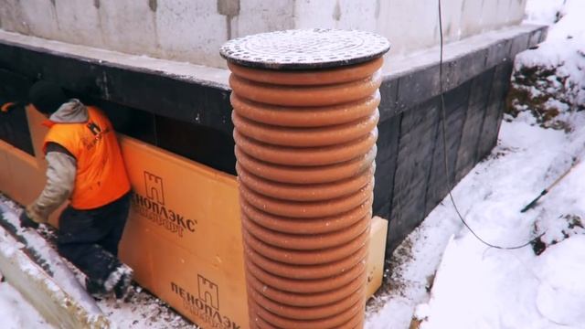 Утепление цоколя дома с ПЕНОПЛЭКС
