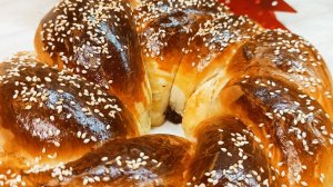 Рождественский  калач, с маком изюмом и медом, просто и вкусно!2022