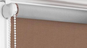 Альфа ALU BLACK-OUT светло-коричневый - обзор ткани для рулонных штор Рулонка.рус