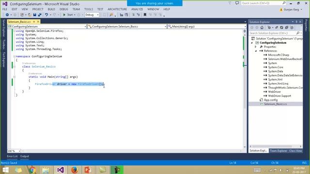 Selenium C# Tutorial - Download/Install Selenium WebDriver C#