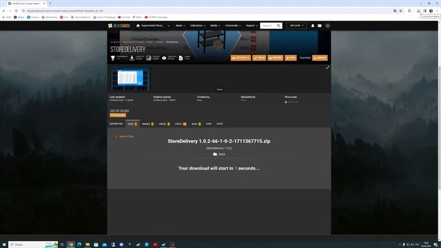 Установка модов,mods в Supermarket Simulator, пример мод StoreDelivery доставка товара на склад. mo