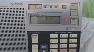 SONY ICF-7600D. 7440 kHz Radio New Zealand National.  50 kW (2)